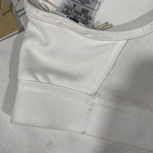 NWD Adidas [ XS‎ ] Don't Rest Alphaskin Racerback Sports Bra White - Picture 10 of 12